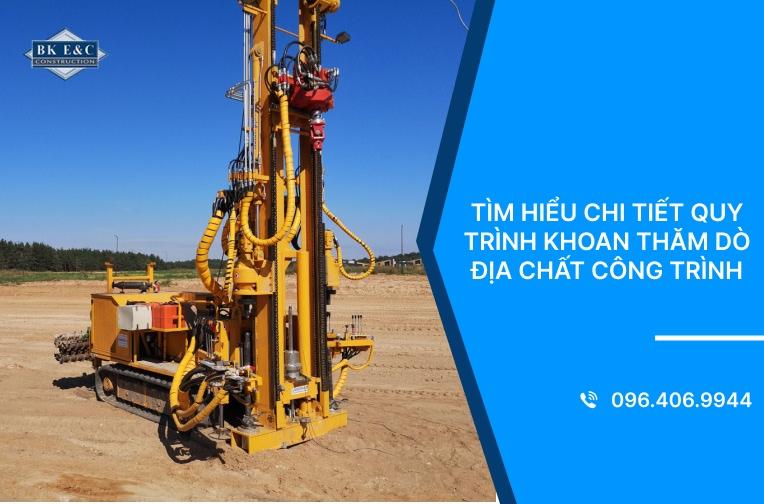 Thiết bị khoan địa chất công trình hiện đại giúp lấy mẫu đất chính xác